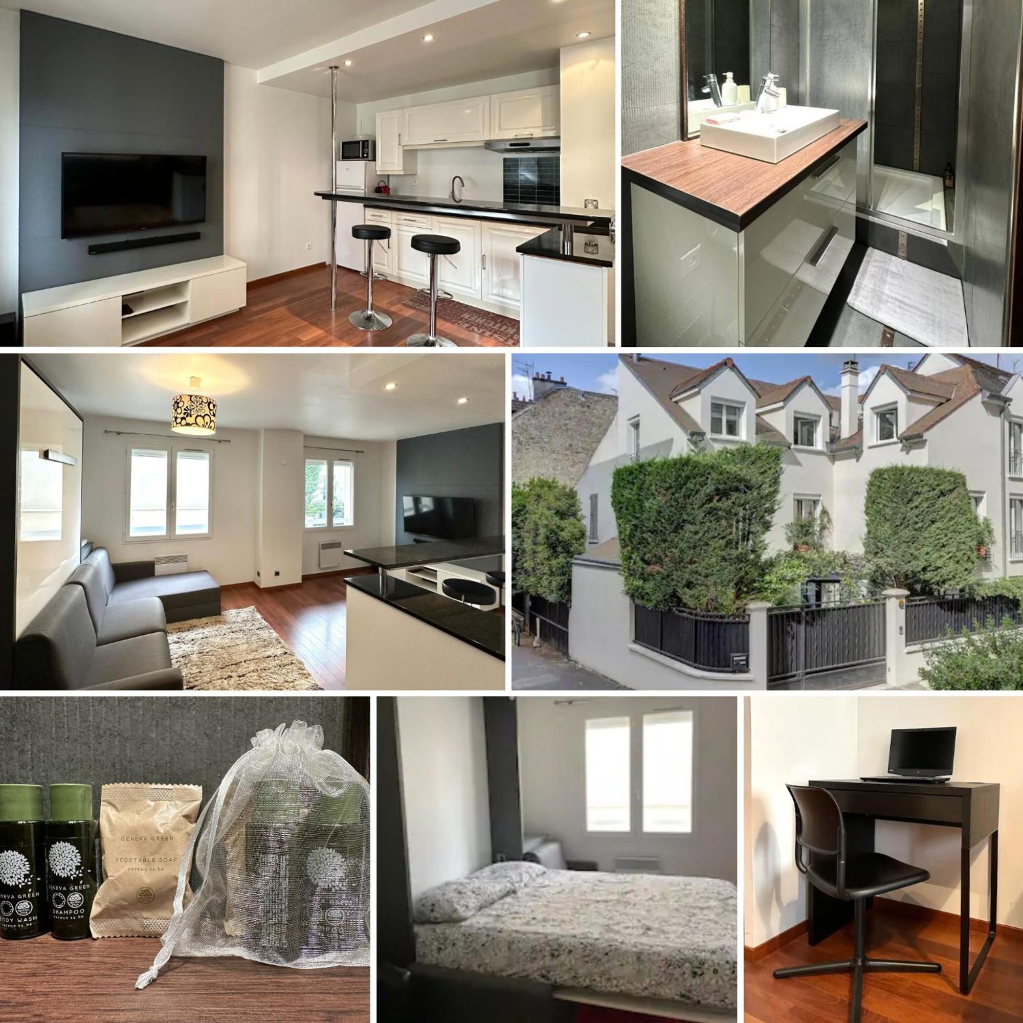 L'Athos - Appartement Equipe - Entre Paris Et Versailles - Haut Debit Garches Kültér fotó